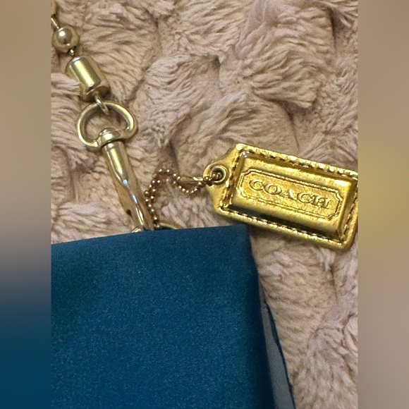 Authentic Coach Vintage Amanda Satin Fold over Flap Clutch Handbag! NWT - Picture 3 of 11